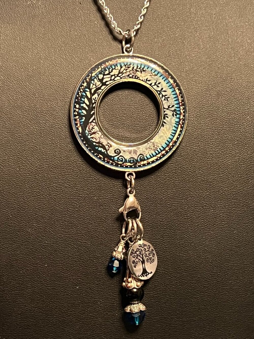 Spirit Lala: Tree Of Life Statement Circle Pendant Necklace (459)
